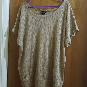 Lane Bryant Gold Dolman Sleeve Sweater